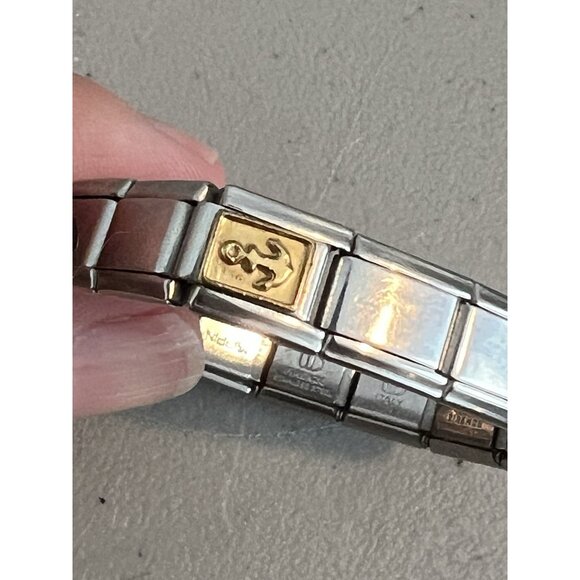 Casa d'Oro Stainless Steel Stretch Charm Bracelet Mother Whale Anchor Eagle - Picture 8 of 14